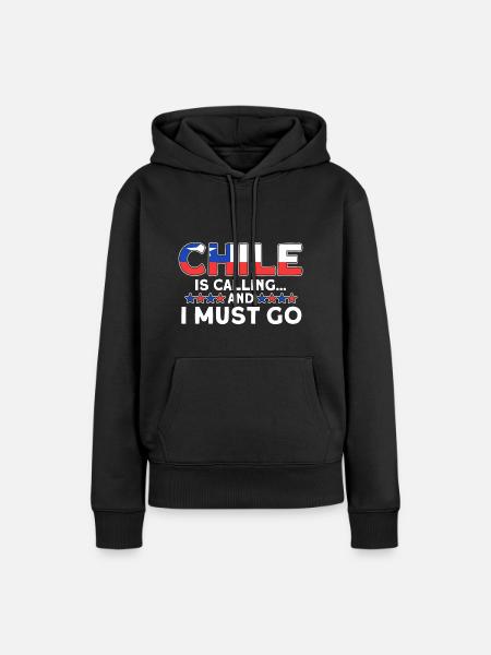 Chile ruft Chile Souvenir - Frauen Premium Bio Hoodie - Schwarz