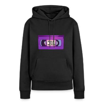 Title deines Sex-Tapes lustiges VHS Tape Design - Frauen Premium Bio Hoodie - Schwarz - Vorne - Julia (174cm)