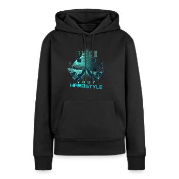 Hardstyle Festival T Shirt Fan Design - Sommerzeit - Sweat à capuche Premium bio Femme - noir - Devant - Julia (174cm)