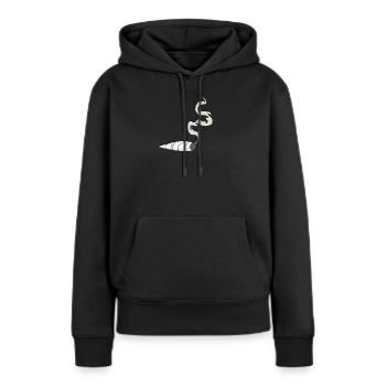 Joint Tüte - Frauen Premium Bio Hoodie - Schwarz - Vorne - Julia (174cm)