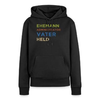 Administrator IT Administrator Admin Informatik - Frauen Premium Bio Hoodie - Schwarz - Vorne - Julia (174cm)