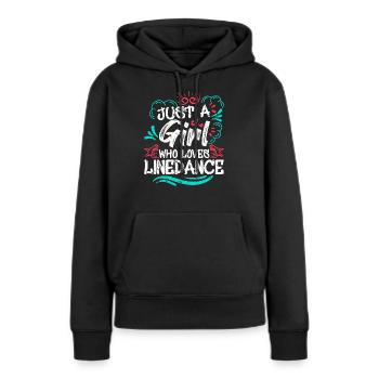 Linedance Cadeau - Sweat à capuche Premium bio Femme - noir - Devant - Julia (174cm)