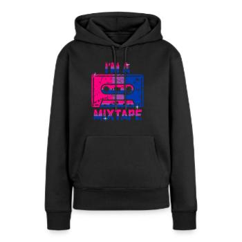 Bisexuell - Frauen Premium Bio Hoodie - Schwarz - Vorne - Julia (174cm)