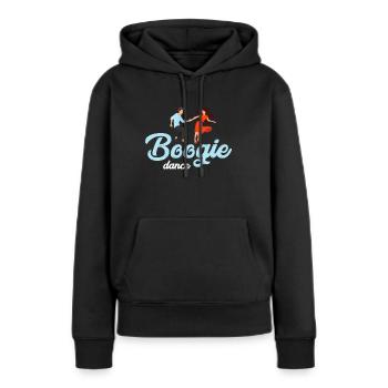 Boogie Woogie Dance - Sweat à capuche Premium bio Femme - noir - Devant - Julia (174cm)