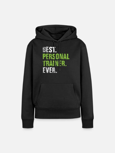 Entrenador Personal - Sudadera con capucha prémium ecológica para mujer - negro