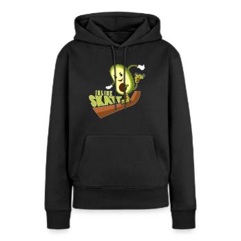 inline skates, inline skate Shirt, - Frauen Premium Bio Hoodie - Schwarz - Vorne - Julia (174cm)