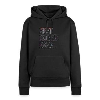 Bester Programmierer Coden Coder - Frauen Premium Bio Hoodie - Schwarz - Vorne - Julia (174cm)