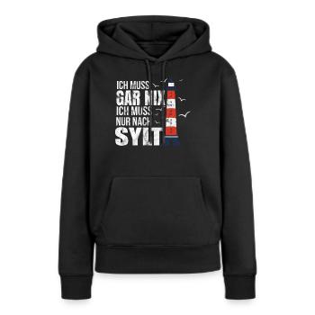 Sylt Westerland Urlaub geschenk - Frauen Premium Bio Hoodie - Schwarz - Vorne - Julia (174cm)