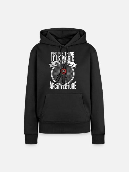 Architekt - Frauen Premium Bio Hoodie - Schwarz