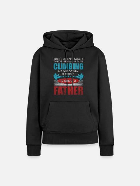 Felsklettern Boulder Klettern Bergsteigen Geschenk - Frauen Premium Bio Hoodie - Schwarz