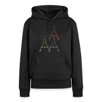 Architekt - Frauen Premium Bio Hoodie - Schwarz - Vorne - Julia (174cm)