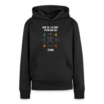 Lehrer Pythagoras Distancing - Frauen Premium Bio Hoodie - Schwarz - Vorne - Julia (174cm)