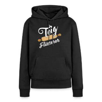 Bäcker - Teig Flüsterer - Frauen Premium Bio Hoodie - Schwarz - Vorne - Julia (174cm)