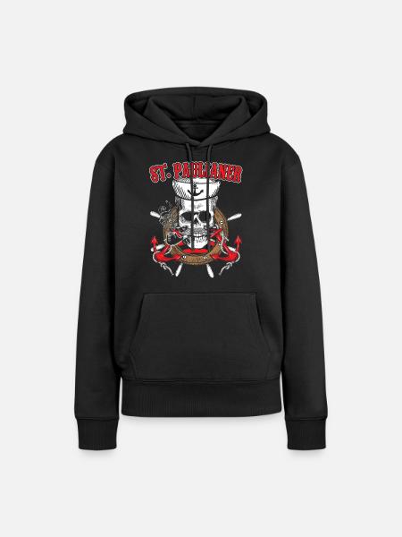 Paulianer Hamburg Sankt Pauli | St. Pauli Geschenk - Dame Premium hoodie, økologisk bomuld - sort
