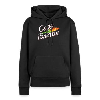 Fléchettes Dart Dartboard Bullseye Dart Gift - Sweat à capuche Premium bio Femme - noir - Devant - Julia (174cm)