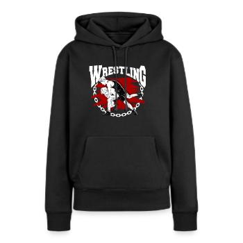 Wrestling - Frauen Premium Bio Hoodie - Schwarz - Vorne - Julia (174cm)