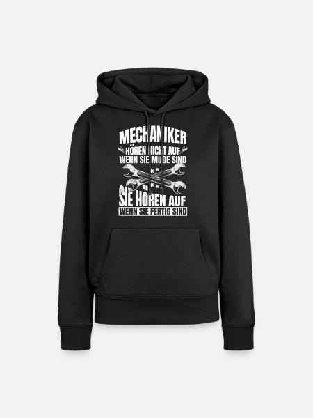 Mechaniker - Frauen Premium Bio Hoodie - Schwarz