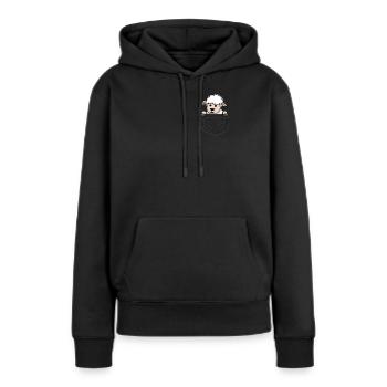 Lämmchen Lämmlein Baby Schäfchen kleines Schaf - Frauen Premium Bio Hoodie - Schwarz - Vorne - Julia (174cm)