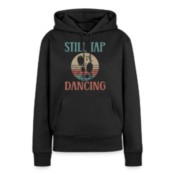 Tap Dancing Still Tap Dancing - Sweat à capuche Premium bio Femme - noir - Devant - Julia (174cm)
