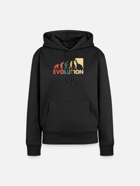Klettern Evolution Escalade - Frauen Premium Bio Hoodie - Schwarz