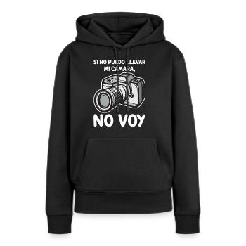 Si Je Ne Peux Pas Apporter Ma Caméra - Sweat à capuche Premium bio Femme - noir - Devant - Julia (174cm)