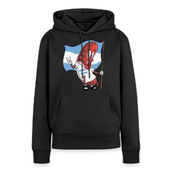 Argentinian Pork Bratwurst - Women’s Premium Organic Hoodie - black - Front - Julia (174cm)
