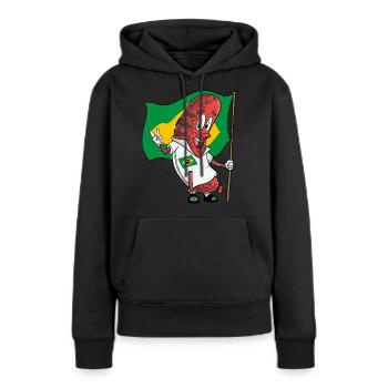 Brazilian Pork Bratwurst - Women’s Premium Organic Hoodie - black - Front - Julia (174cm)
