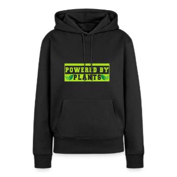 Vegan Fleischlos Tierlieb & Veganer - Frauen Premium Bio Hoodie - Schwarz - Vorne - Julia (174cm)