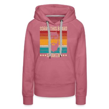 Valentinstag bart ist meiner witzig männer - Frauen Premium Bio Hoodie - Malve - Vorne - Isabella (175cm)