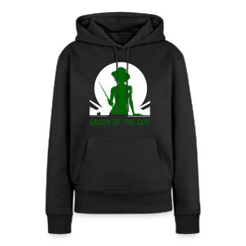 Poolbillard - die attraktive Königin des Queues - Frauen Premium Bio Hoodie - Schwarz - Vorne - Julia (174cm)