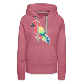 Parrot - Women’s Premium Organic Hoodie - mauve - Front - Isabella (175cm)