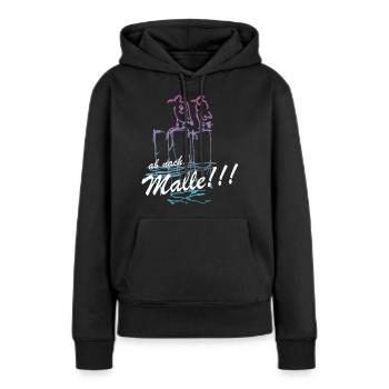 ab nach Malle Majorca Mallorca Insel UrlaubBallear - Frauen Premium Bio Hoodie - Schwarz - Vorne - Julia (174cm)