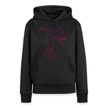 Roller Skates Roller Skating Roller Skating - Frauen Premium Bio Hoodie - Schwarz - Vorne - Julia (174cm)