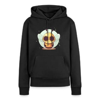 Biene Sonnenbrille Brummer Honigbiene - Frauen Premium Bio Hoodie - Schwarz - Vorne - Julia (174cm)