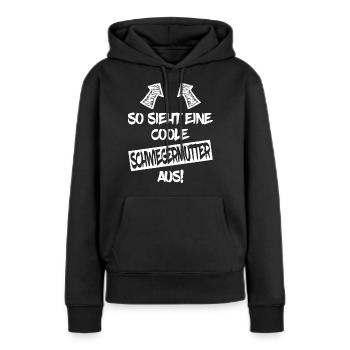 Schwiegermutter Schwiegermama Muttertag Geschenk - Frauen Premium Bio Hoodie - Schwarz - Vorne - Julia (174cm)
