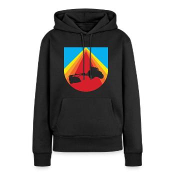 Farmer Ranch Agriculture - Women’s Premium Organic Hoodie - black - Front - Julia (174cm)