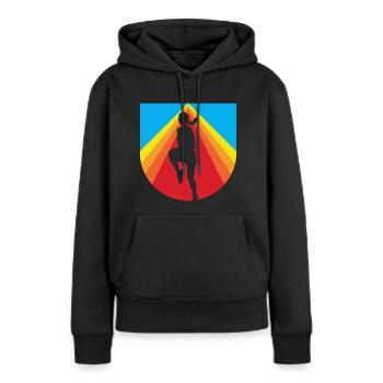 Aerobics Fitness Aerobic - Women’s Premium Organic Hoodie - black - Front - Julia (174cm)