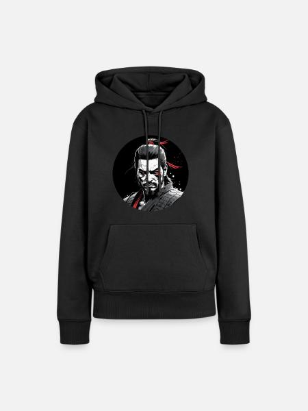 Wilde Samurai - Frauen Premium Bio Hoodie - Schwarz