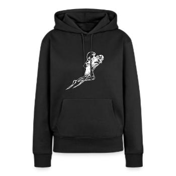 Taucher Leidenschaft Schwerelose Unterwasserwelt - Frauen Premium Bio Hoodie - Schwarz - Vorne - Julia (174cm)