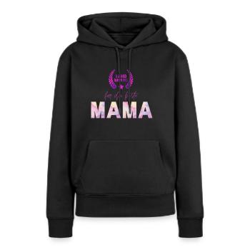 Award Winning für die beste MAMA - Frauen Premium Bio Hoodie - Schwarz - Vorne - Julia (174cm)