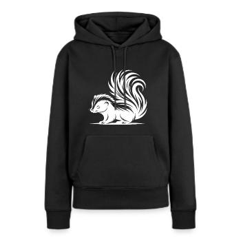 Süsses Knuffiges Stinktier Baby - Frauen Premium Bio Hoodie - Schwarz - Vorne - Julia (174cm)