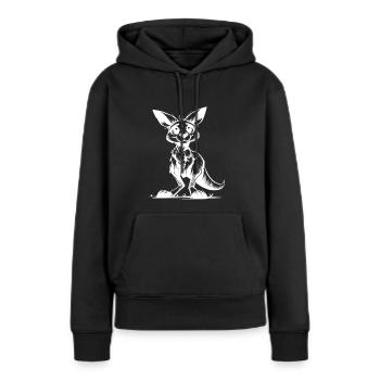 Süsses putzig Australisches Känguru Baby - Frauen Premium Bio Hoodie - Schwarz - Vorne - Julia (174cm)
