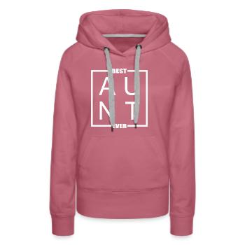 Tante - Frauen Premium Bio Hoodie - Malve - Vorne - Isabella (175cm)