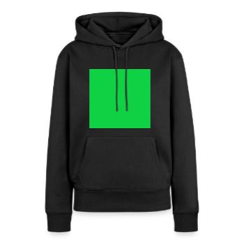 Géométrie d’idée cadeau carrée de forme carrée et carrée - Sweat à capuche Premium bio Femme - noir - Devant - Julia (174cm)