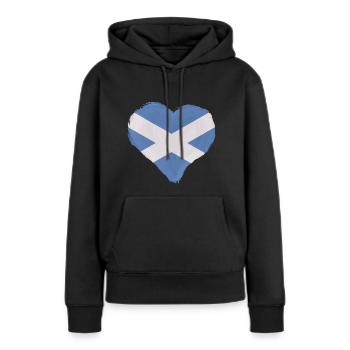 Écosse Drapeau écossais Alba GB Royaume-Uni - Sweat à capuche Premium bio Femme - noir - Devant - Julia (174cm)