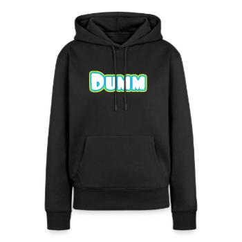 Partnershirt Paarshirt 1 - Dumm und Dümmer - Frauen Premium Bio Hoodie - Schwarz - Vorne - Julia (174cm)