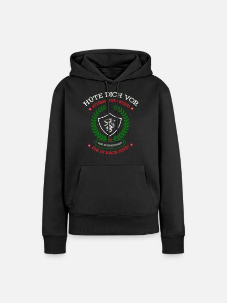Steiermark - Frauen Premium Bio Hoodie - Schwarz