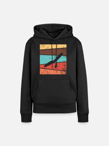 Paragliding Paraglider Geschenk - Frauen Premium Bio Hoodie - Schwarz