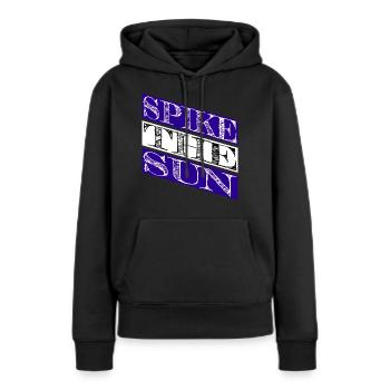 sayings beach volleyball matches - Frauen Premium Bio Hoodie - Schwarz - Vorne - Julia (174cm)