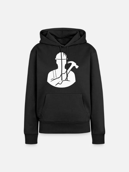 handwerker - Frauen Premium Bio Hoodie - Schwarz